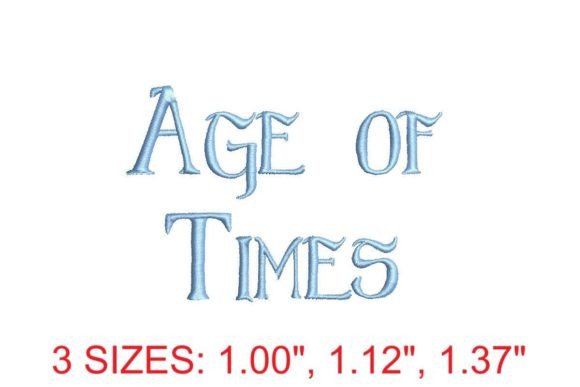 Age of Times Embroidery Font Review