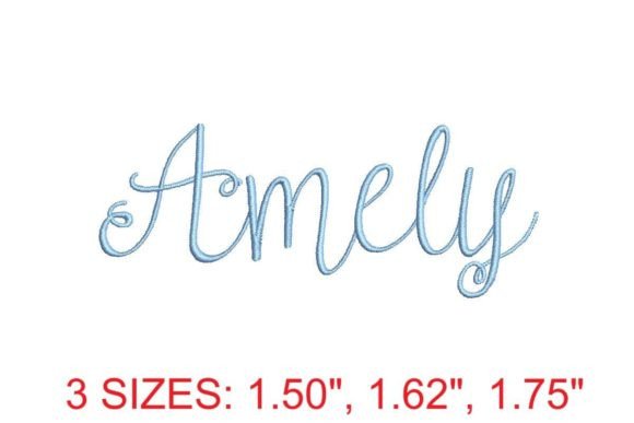 Amely Font Embroidery Review
