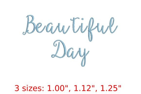 Beautiful Day Embroidery Font Review
