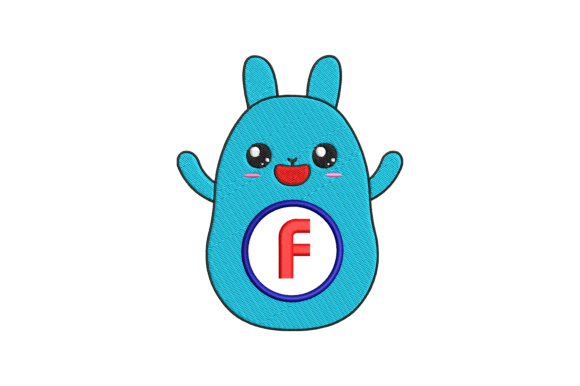 Cute Rabbit Letter F Embroidery Review