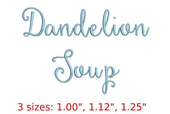 Dandelion Soup Embroidery Font Review