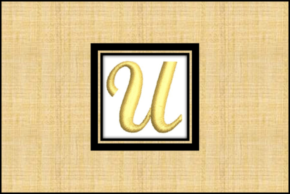 Gold Letter U Embroidery Design Review