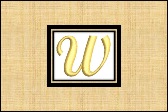Gold Letter W Embroidery Design Review