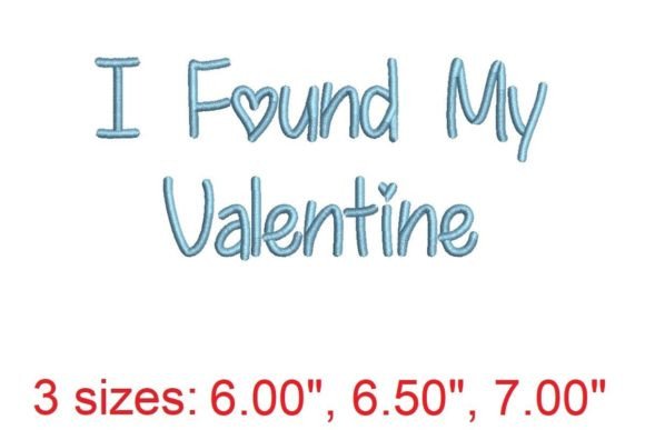 I Found My Valentine Embroidery Font Review