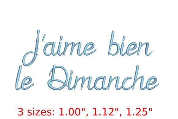 J aime Bien Le Dimanche Font Review