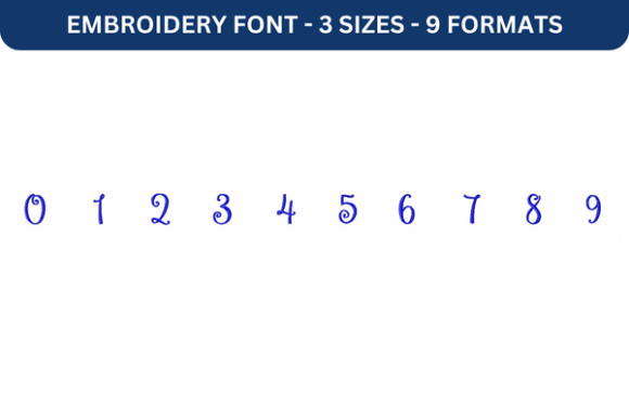 Lettres Douces Font Number 0 to 9 Review