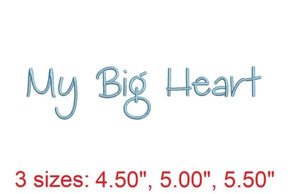 My Big Heart Embroidery Font Review