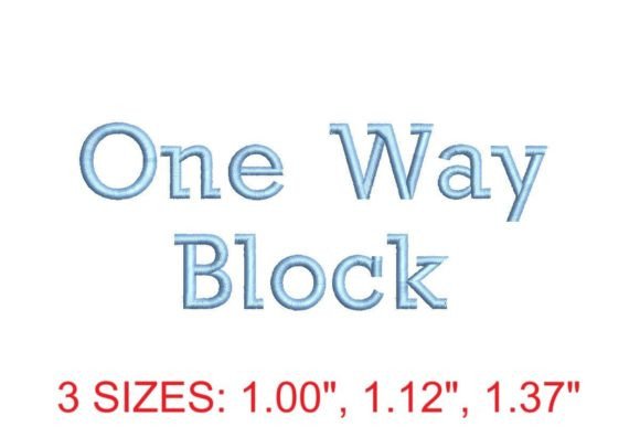 One Way Block Font Review