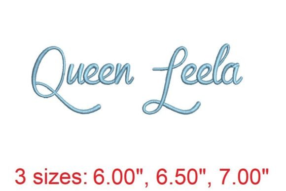 Queen Leela Embroidery Font Review