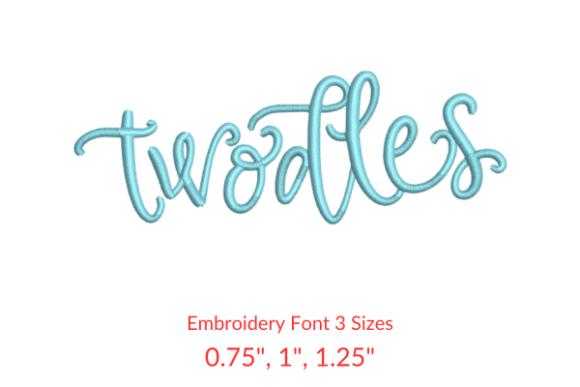 Reviewing Twodles Font for Boutique Sweatshirt Embroidery