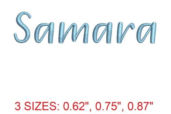 Samara Font Embroidery Review