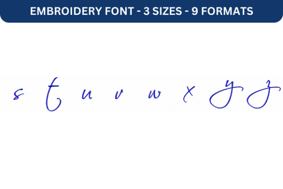 Scriptina Font Lower S to Z Review