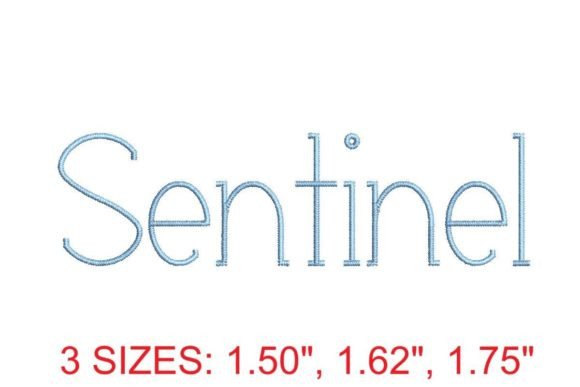 Sentinel Font Embroidery Review